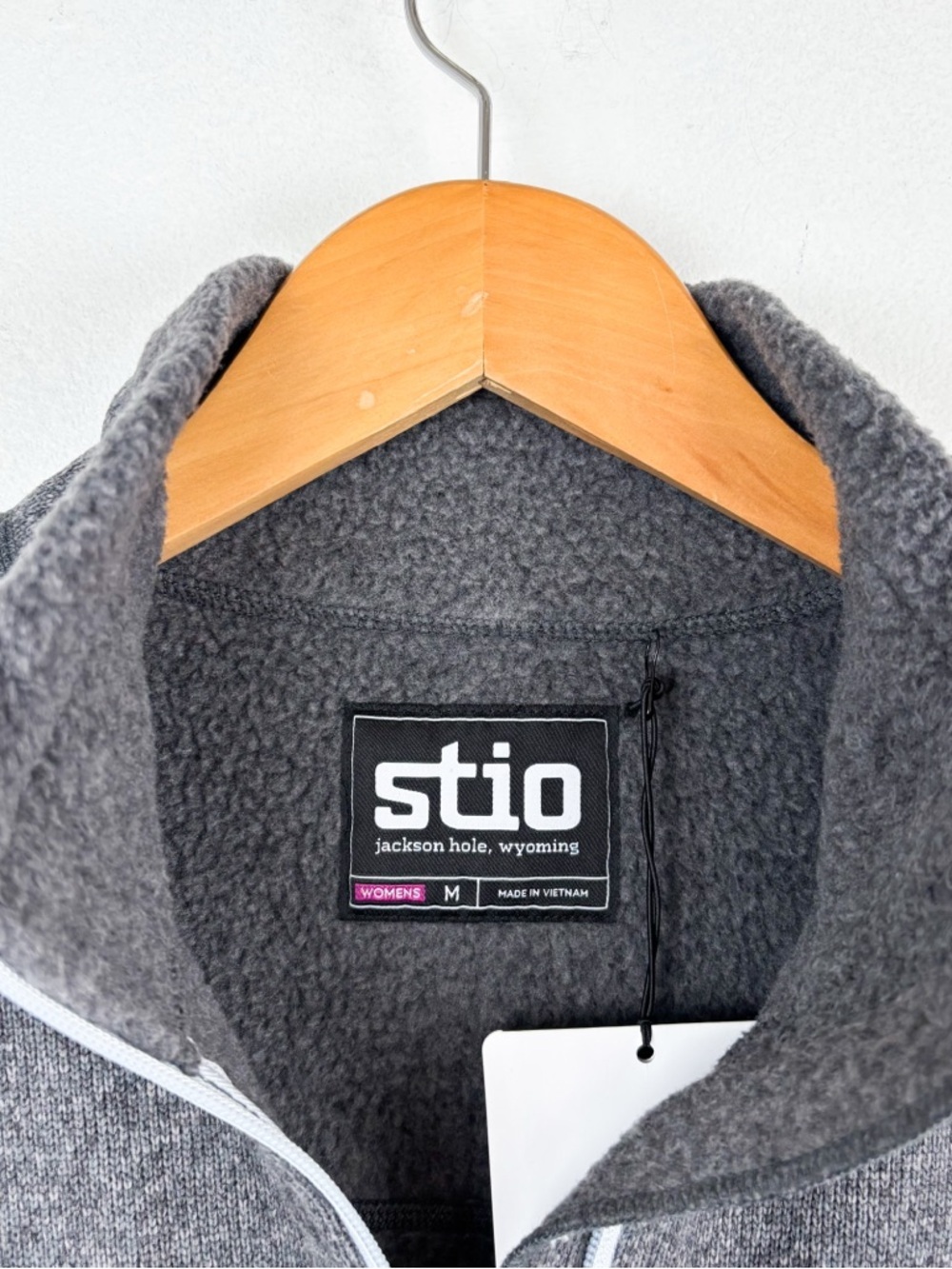 NWT Stio Heather Gray Zip Up Fleece Jacket Sz M - Picture 6 of 12